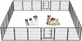 BestPet | Dog Playpen | 32 Inch, 24 Panels | Heavy Duty Metal Pet Exercise Pen by BestPet