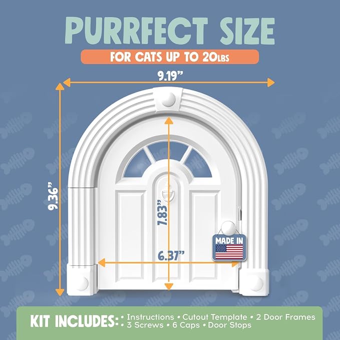 Purrfect Portal Meow Manor® Cat Door Interior Door - Image 6