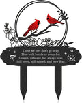 Cardinal Grave Decorations for Cemetery, Metal Memorial Stakes Grave by RNGMSI