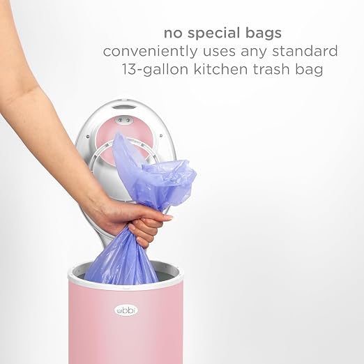 Ubbi Stainless Steel Diaper Pail, Odor Locking, No Special Bag Required - Image 5