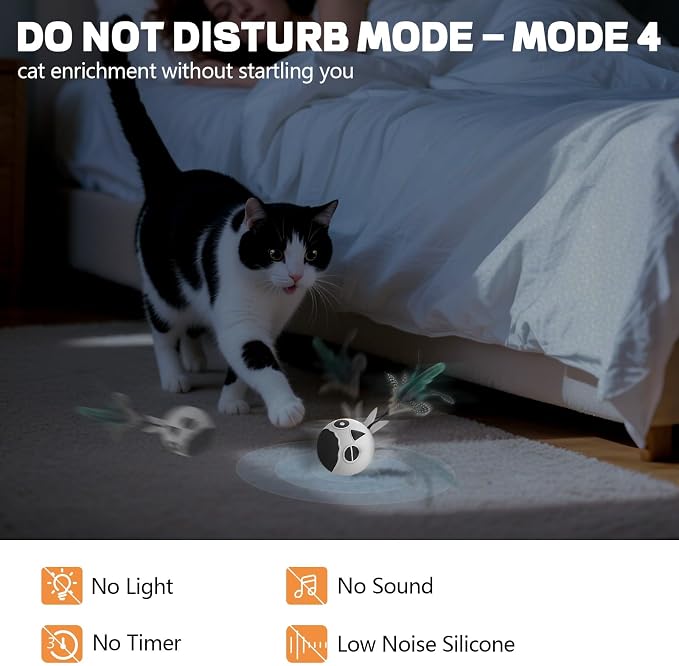 Cat Toys, Interactive Kitten Toys Indoor Cats, USB Rechargeable Electronic - Image 3