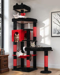 Globlazer Extra Large Platform Gothic Cat Tree, 65in Tall Sturdy Goth Cat Tower by Globlazer