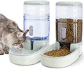 Automatic Dog Cat Feeder and Water Dispenser Gravity Food Feeder and Waterer Set by Kacoomi