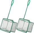 Pawfly Aquarium Fish Net with Braided Metal Handle Square Net with Soft Fine by Pawfly