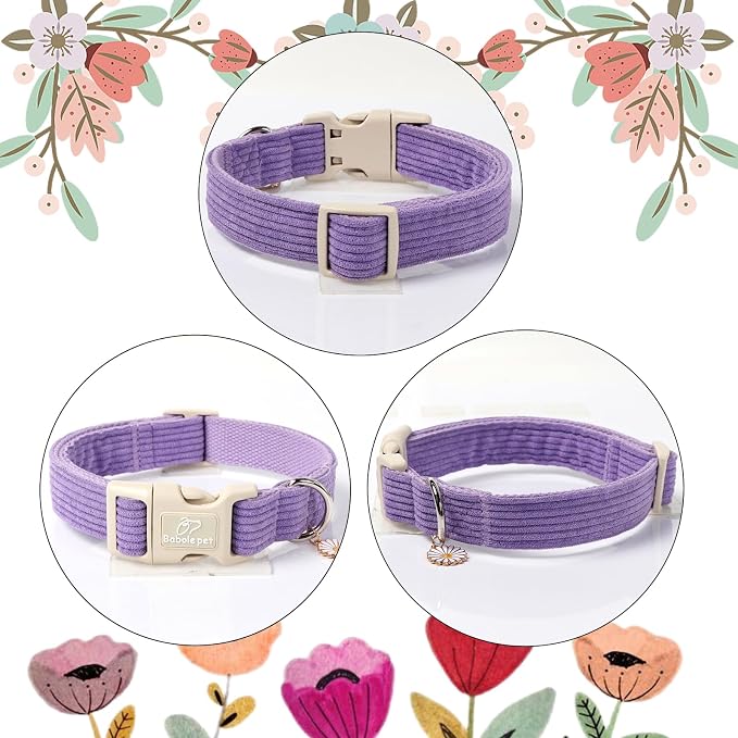 Cute Corduroy Dog Collar - Image 6