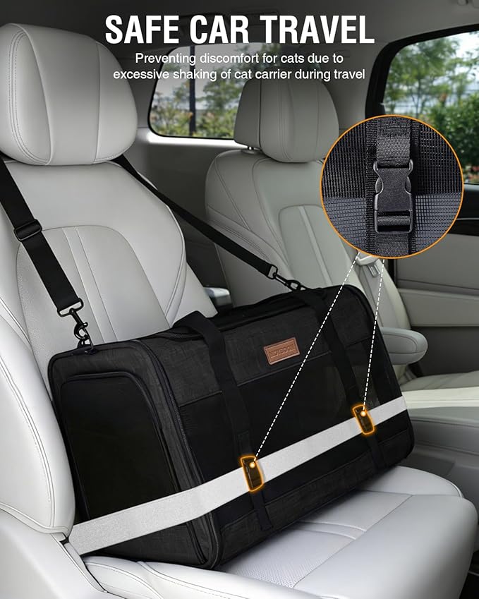 PETUX Large Pet Carrier for Large Cats ＆ Small Dogs - Image 6