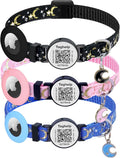 3 Pack Airtag Cat Collar, Breakaway Cat Airtag Collar by Taghelp