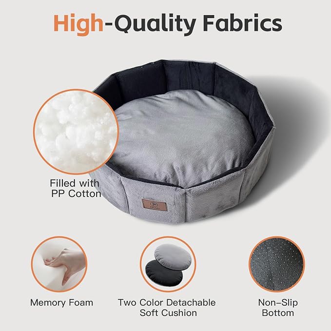 PJYuCien Premium Orthopedic Memory Foam Round Pet Bed - Image 3