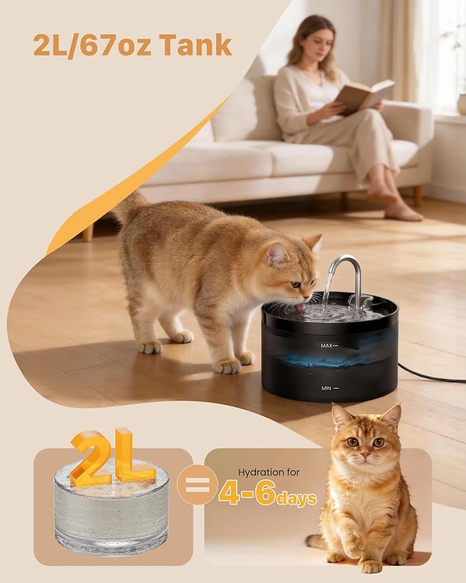 Cat Water Fountain: Dog Bowl Fountains - Image 7