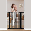 40.5" Extra Tall Baby Gate for Stairs, 29.5"-40.5" Extra Wide Dog Gate Indoor by FlowerFrail