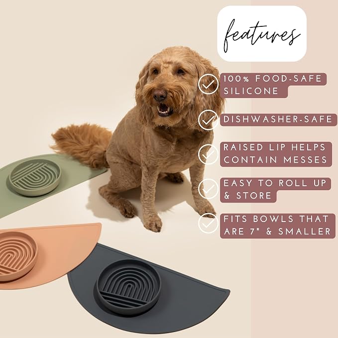 Should We Go - Waterproof Silicone Pet Food Mat - Non-Slip, Spill-Proof Feeding - Image 3
