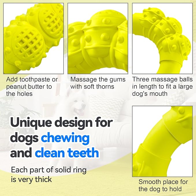 Indestructible Dog Chew Ring Toys - Image 4