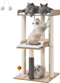 FourFurPets 43.7" Cat Tree, Modern Cat Tree Tower, Cat Tower by FourFurPets