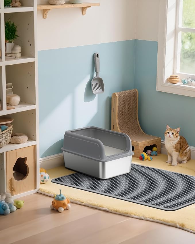 Cat Litter Mat - 23.2'' x 14.6'' Small Litter Trapping Mat, Waterproof - Image 8