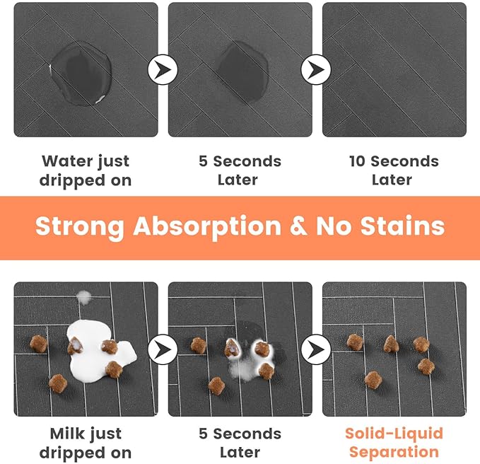 Pet Feeding Mat-Absorbent Pet Placemat - Image 2