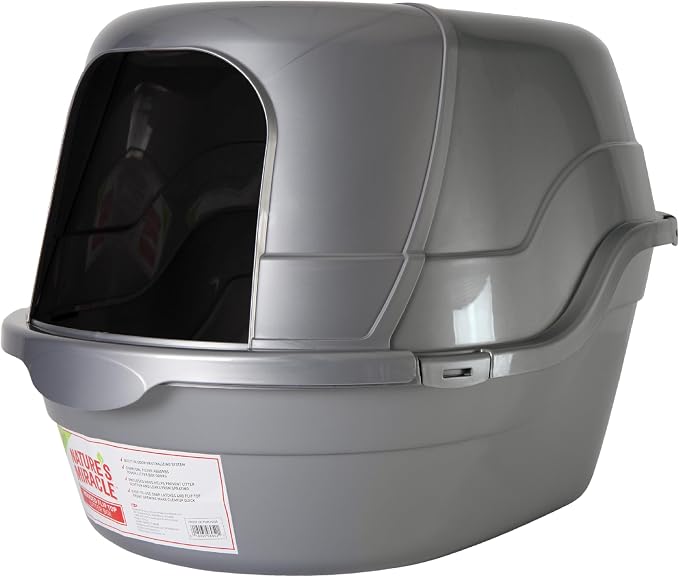 Nature’s Miracle Hooded Flip Top Litter Box by NaturesMiracle