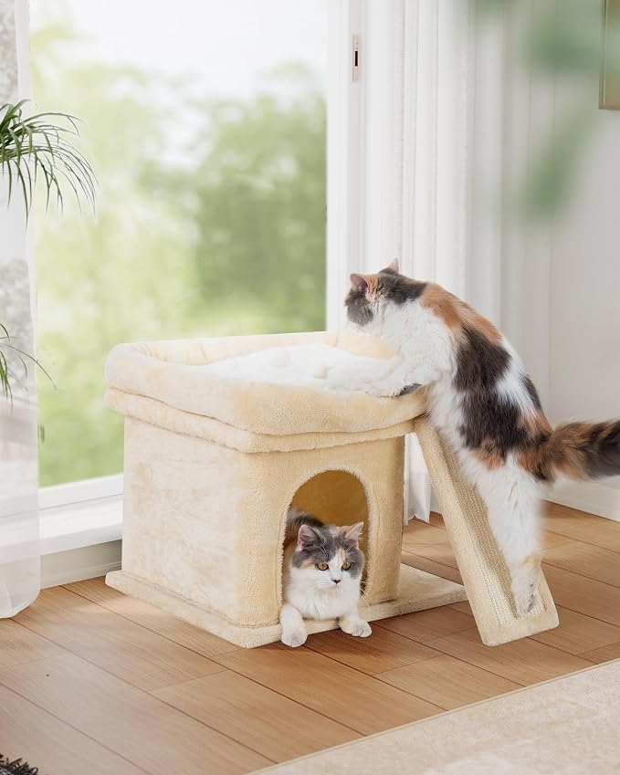14in Cat Tree Tower with Large Perch, 20 * 16.5 Inch Top Bed - Image 7