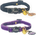 Safety Quick Release Cat Collars, Double Velvet by Cognatio