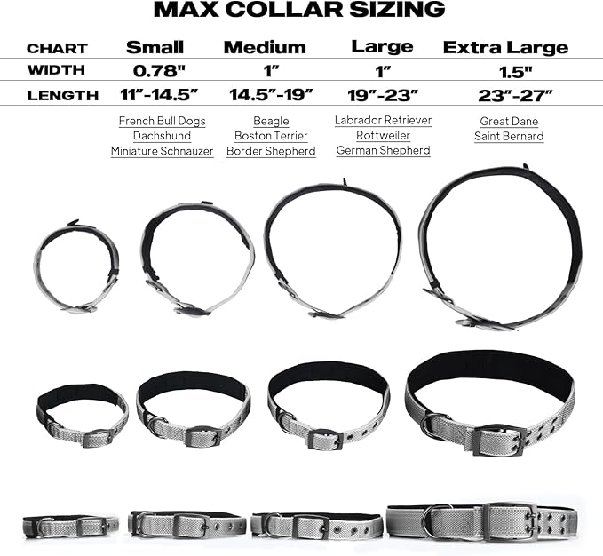PetiFine Dog Collar for Large Dogs, Neoprene Padded and Adjustable, Reflective - Image 6
