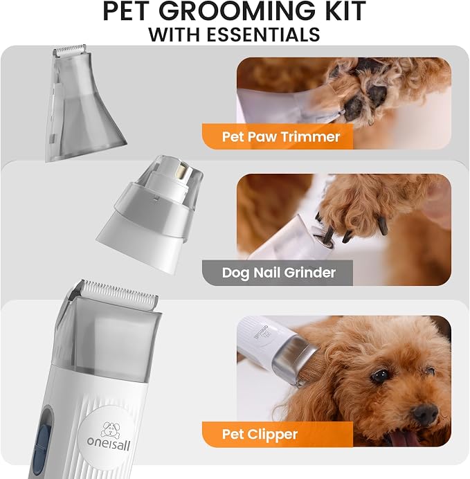 oneisall Dog Grooming Vacuum, Pet Grooming Vacuum - Image 4