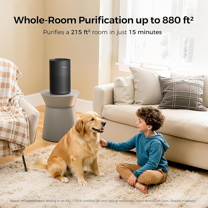 Purivortex Air Purifiers for Bedroom, Quiet Air Purifier - Image 2