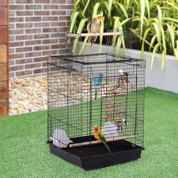 Yaheetech Open Play Top Travel Bird Cage - Image 2