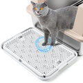 Large Cat Litter Box Step Mat, 16.5"x11.2" Cat Ramp Stairs, Cat Litter Catcher by Bartuke