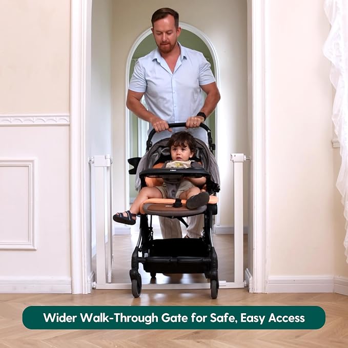 BABELIO Baby Gate for Doorways and Stairs, 36-41" Pet Gate - Image 2