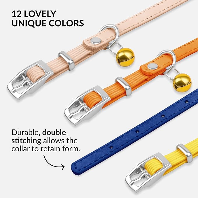 CollarDirect Leather Cat Collar, Kitten Collar - Image 5