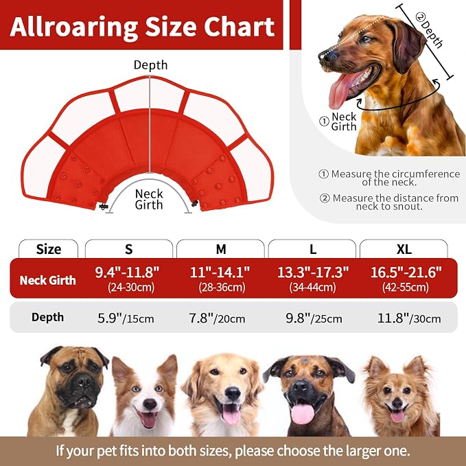 Allroaring Dog Cone Collar After Surgery, Soft Dog Cones - Image 2