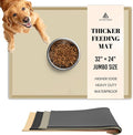 AVERYDAY 100% Waterproof Thicker Silicone Dog Food Mat, 0.63'' Raised Edge Bowl by YourAveryDay