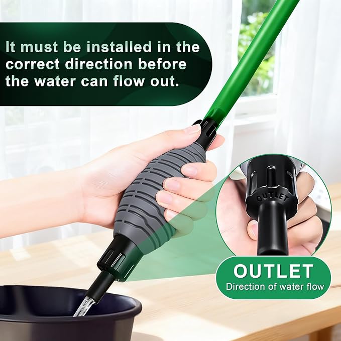 boxtech Fish Tank Water Change, Vacuum Siphon Water Changer Pump Sand Cleaner - Image 7