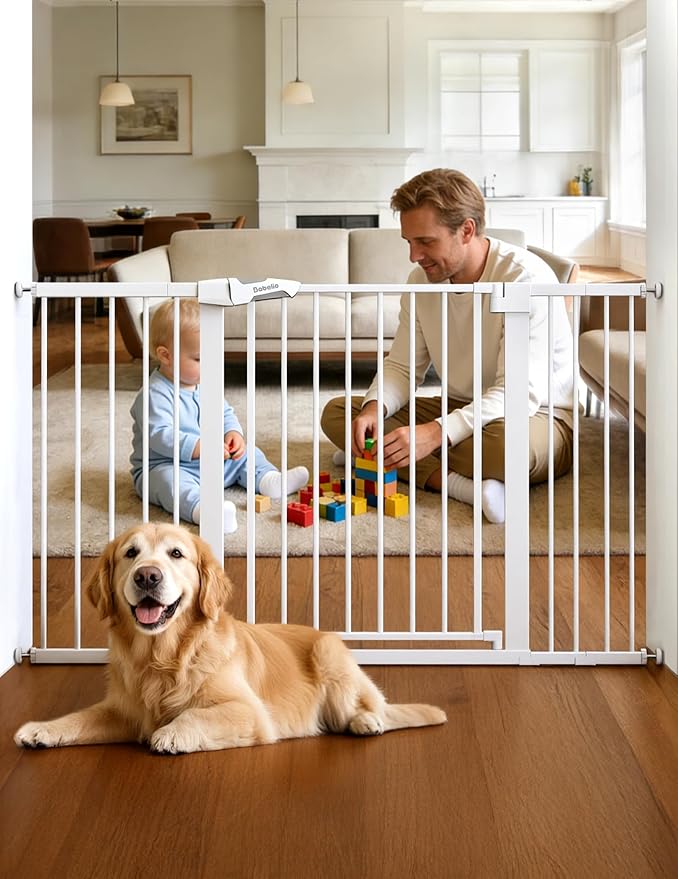 Babelio 36" Tall Baby Gate, PressGuard P7, 29-55" Auto Close Pressure Mounted by BABELIO