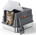 FURTIME Stainless Steel Litter Box by FURTIME