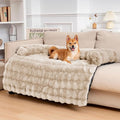 FUNNY FUZZY Pet Fluffy Plush Calming Dog Couch Bed Sofa Protector Washable Pets by FUNNYFUZZY