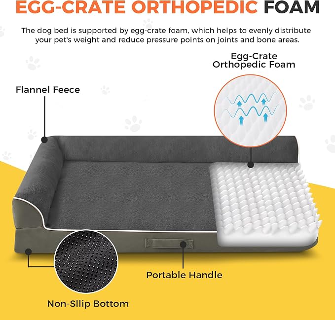 Dog Bed Large Sized Dogs, XXL Orthopedic Dog Bed - Image 2