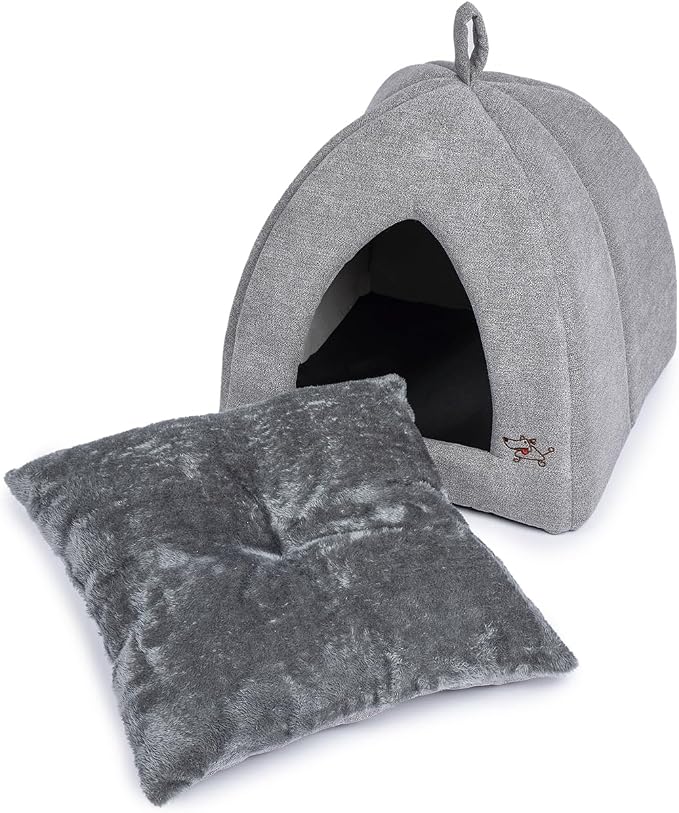 Best Pet Supplies Dog House Bed Crate Mat Tent Indoor Round Soft Plush - Image 2