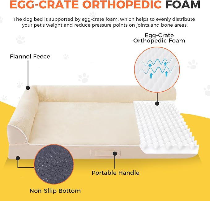 Dog Bed Large Sized Dogs, Orthopedic Dog Bed - Image 2