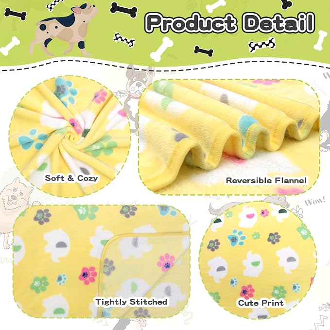 Rezutan 1 Pack 3 Dog Blanket for Large Dogs, 41x31 inch for Medium Soft Fluffy - Image 3