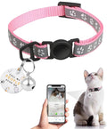 Cat Collar Breakaway with QR Code Name Tag, Reflective Kitten Collars with Bell by FURRIGO