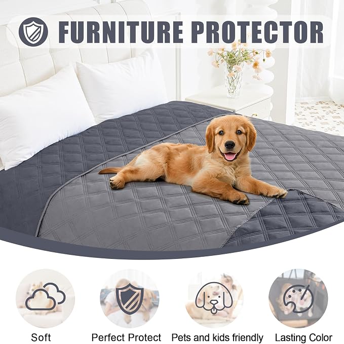 Smiry Waterproof Dog Bed Cover Blanket 40x70, Soft Reversible Pet Blanket - Image 8