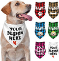 Custom Dog Bandana Add Your Text Photo Name Personalized Neckwear Bandanas Soft by Custom