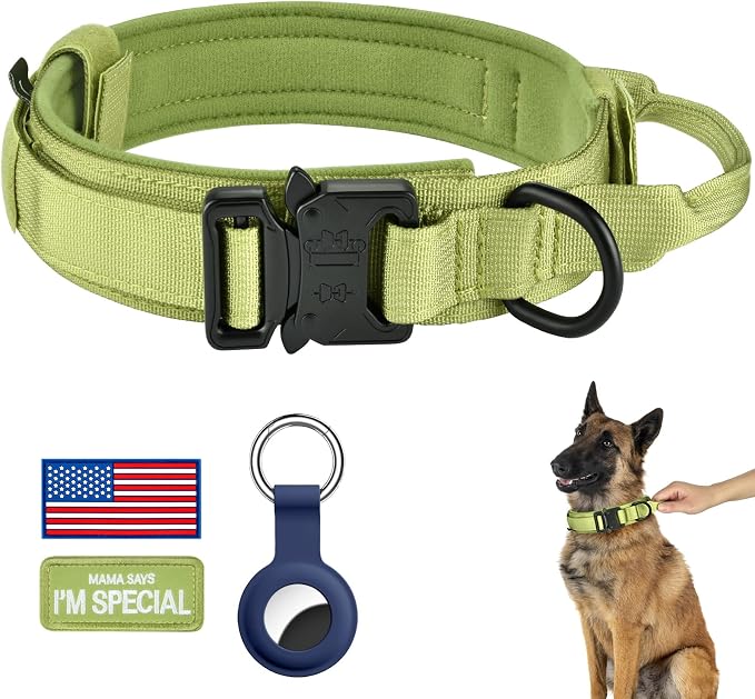 DAGANXI Tactical Dog Collar, Adjustable Military Training Nylon Dog Collar by DAGANXI