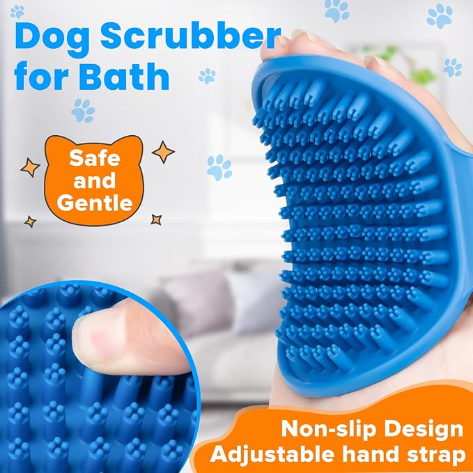 Comotech 3PCS Dog Bath Brush | Dog Shower/Washing Brush - Image 6