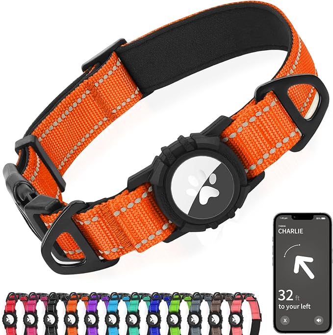 Joytale Airtag Dog Collar, Reflective Pet Collar by Joytale