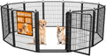 Dog Fence Outdoor Pens Outside, Portable Dog Play Pen 40" H 12 Panels Pet by Unknown