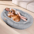 Giant Human Dog Bed for Adults and Pets, Waterproof & Machine Washable Cover by Wozoke