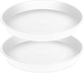 2 Pack of 19 inch Plant Saucer, 2.7" Depth Tray, Large Deep Garden Plastic by Bleuhome