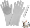DELOMO Dog Washing Gloves with Comb: Soft and Gentle Silicone Pet Grooming by DELOMO