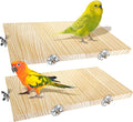 2PCS 13.8x7.9 inches Large Bird Perch Stand Wooden Parakeet Stand Platform by Unknown